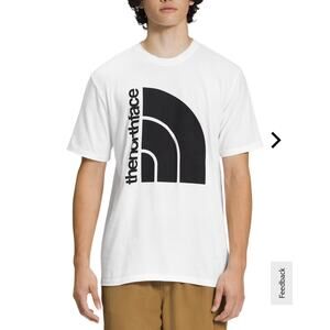 The North Face Sleeve Jumbo Half Dome Tee TNF White/ Black MD